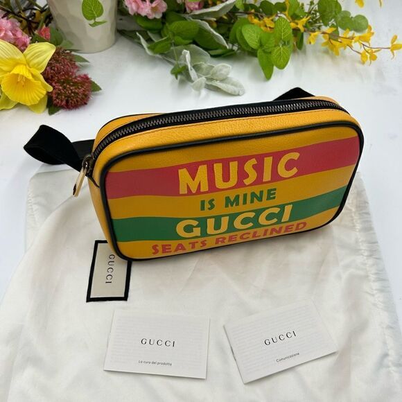 SOLD!!!!! Gucci music is mine leather belt bag size 90 cm made in Italy - Picture 3 of 10